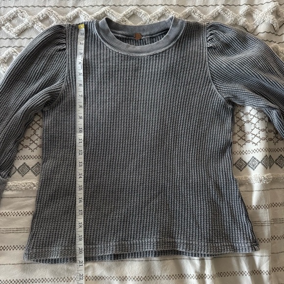 Free People FP One Tasha Thermal Lace-Up Sleeve Top – M - Picture 12 of 14